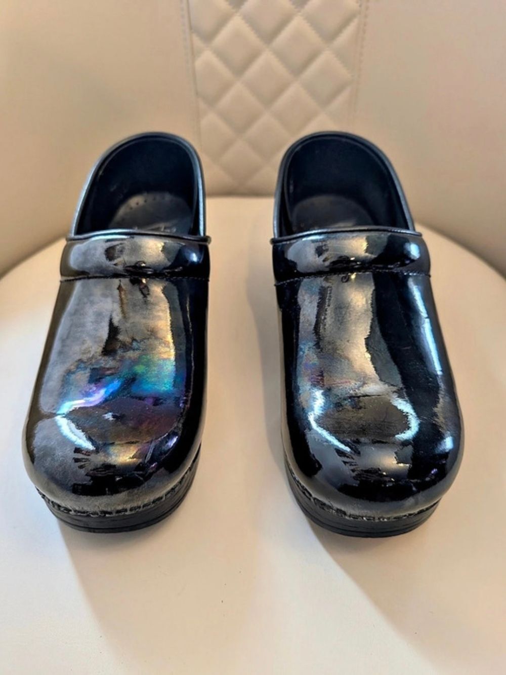 Dansko Professional Clog Patent Clogs Black EU 38 Sz US 7.5-8